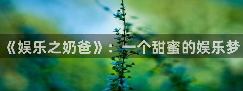 壹号大舞台入口：《娱乐之奶爸》：一个甜蜜的娱乐梦